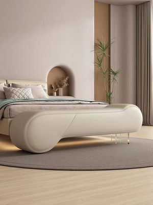 kupować Włoski skórzany hotel niestandardowy rozkładana sofa stołek ogonowy długa ławka Sofa wejście do drzwi online manufacture