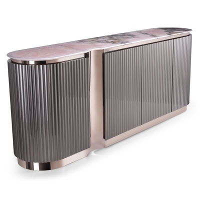 Dobra cena Luksusowy stół konsolowy ze stali nierdzewnej ODM OEM Marmurowy kredens online