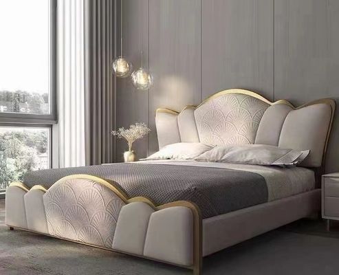 kupować Luksusowe meble do sypialni hotelowych Łóżka typu king-size z litego drewna online manufacture