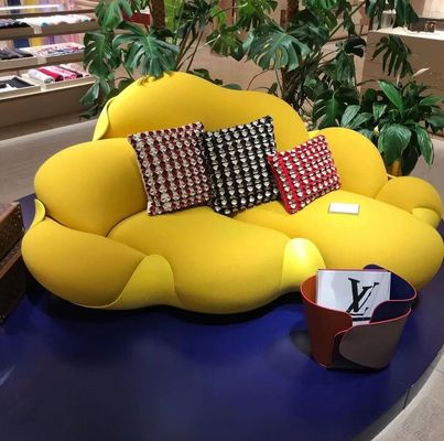 kupować Sofa hotelowa Lamb Wind do salonu kremowa aksamitna sofa online manufacture
