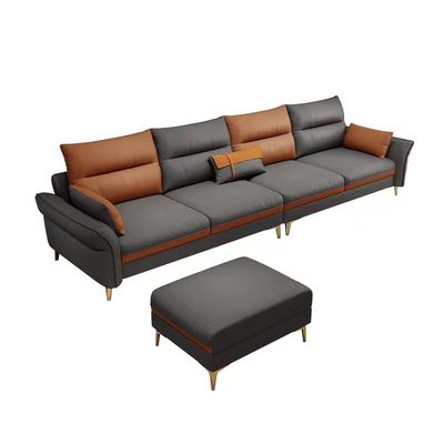 kupować Hotelowy salon Nowoczesna luksusowa skórzana sofa Wyrafinowany rzemieślnik online manufacture