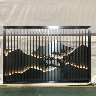 kupować Pop Metal Meble hotelowe ze stali nierdzewnej Ekran Dekoracja hotelu Pleciony Titanium Gold online manufacture