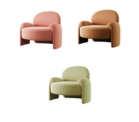 Dobra cena Skandynawskie minimalistyczne meble do holu hotelu Home Velvet Lazy Single Lounge Chair online