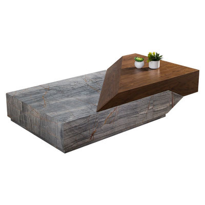 Dobra cena Kreatywny Marmur Masywny drewno światło stołu do kawy luksusowy meble w stylu włoskim online