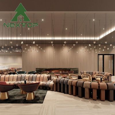 kupować Dostosowywalna wygięta kartka siedząca Sofa stoiska dla hotelowego lobby i Grand Villa w dostosowanym rozmiarze online manufacture