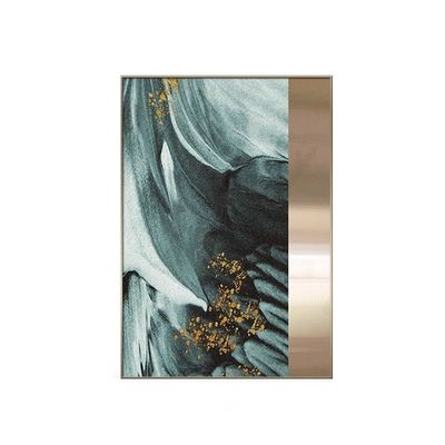kupować Ciemnozielony metaliczny piaskowiec Malowanie Hotele Lobby Komercyjny wnętrze Mural online manufacture