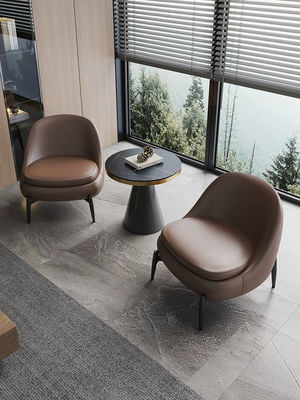 kupować 5 gwiazdkowy hotel w minimalistycznym stylu Prawdziwa skórzana kanapa Krzesło i stół online manufacture