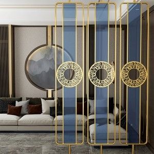 kupować Dekoracja hotelowa Dekoracja wnętrza nowoczesna minimalistyczna Ekran ze stali nierdzewnej online manufacture