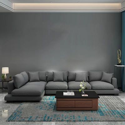 Komercyjna willa Nordic tkanina Sofa tkanina lateksowa zestaw sof hotelowych
