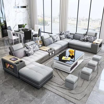 Lekka skórzana sofa hotelowa Połączenie nowoczesnej sofy do salonu