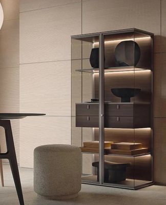 Luksusowe gabloty szklane Rock Panel Gabinet hotelowy