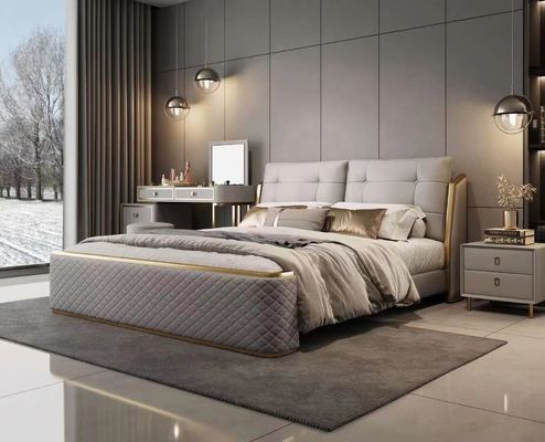 Luksusowy zestaw sypialni hotelowych Niestandardowy pokój hotelowy z łóżkiem typu king-size