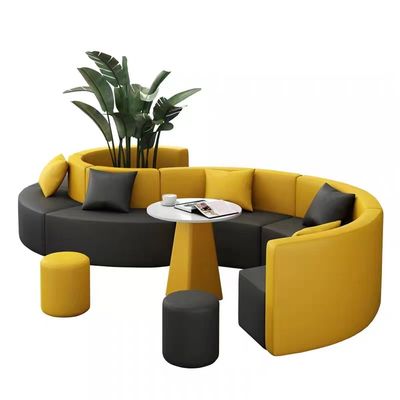 Luksusowa nowoczesna sofa z litego drewna Hotel Lobby Public Recepcja Pokój S Arc Office Lounge Sofa