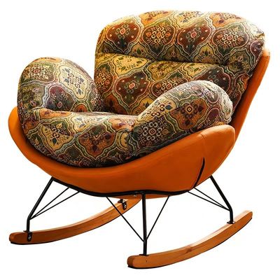 Retro Classic Rocking Sofa Krzesło Prosty pałac Ziarno do domu hotelowego