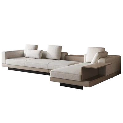Włoski minimalistyczny luksusowy hotel meble narożne salon duża sofa