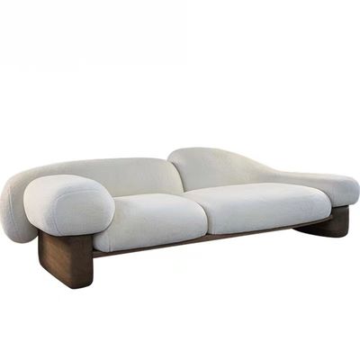 Włoskie minimalistyczne meble hotelowe Lobby Nordic Tkanina Cloud Shape Lekka luksusowa zakrzywiona sofa