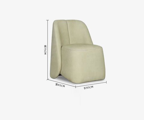 Minimalistyczny 5-gwiazdkowy hotel Lobby Meble Aksamitna pojedyncza dmuchana sofa Krzesło