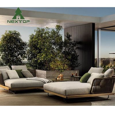 Tkaniny zewnętrzne Sofa Wiązka Tuft Gęste poduszki Villa Patio Podwórko Meble ogrodowe