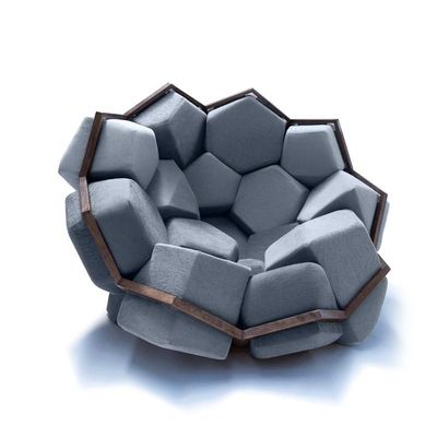 Nowy projektant Kreatywna Molekularna Kula Sofa Krzesło z aksamitną tkaniną