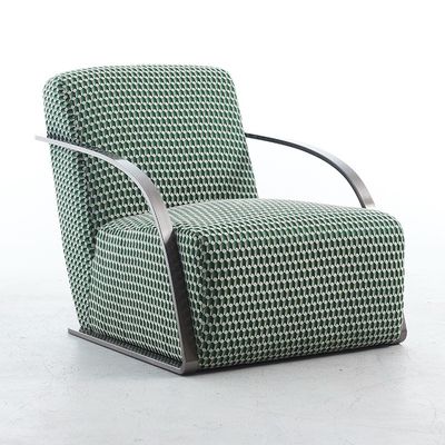 Włoski prosty fotel z pojedynczą sofą tkanina wolny czas Tygrys Arm Chair