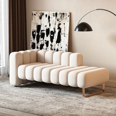 Nowoczesny osioł z aksamitnej tkaniny Podnóżek przy łóżku Krzesło sypialnie Krzesło czekoladkowe Sofa leniwa