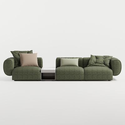 Dobra cena Luxury Comfort Sofa Meble Set Zielona tkanina Elegantna dekoracja wnętrz online