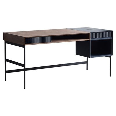 Walnut Study Computer Desk With Chair Set For Hotel Study Home Office (Pracowanie w hotelu)