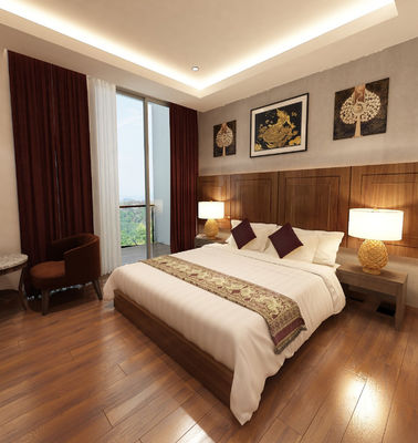 OEM Hospitality Hotel Meble do sypialni Moderne wykończenie z drewna orzechowego