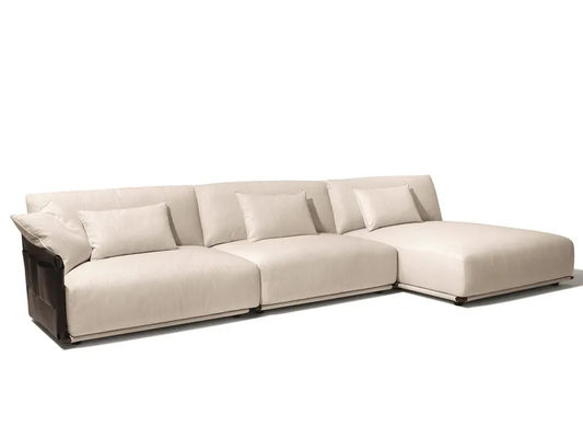 Wszechstronna duża sofa w kształcie litery L Hotel Casual Waiting Wielofunkcyjna sofa społeczna