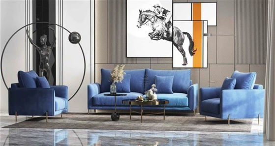 Luksusowy Hotel Dom Ślubny Lobby Żelazna Skóra Nowoczesna Sofa Sekcjonalna