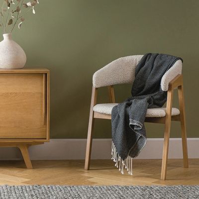 5 gwiazdkowy pokój hotelowy w minimalistycznym stylu Biała tkanina Solidny dąb Krzesło rekreacyjne