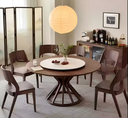 5 gwiazdkowy hotel restauracja wysokiej jakości drewno masywne okrągły stół jadalny 6 miejsc